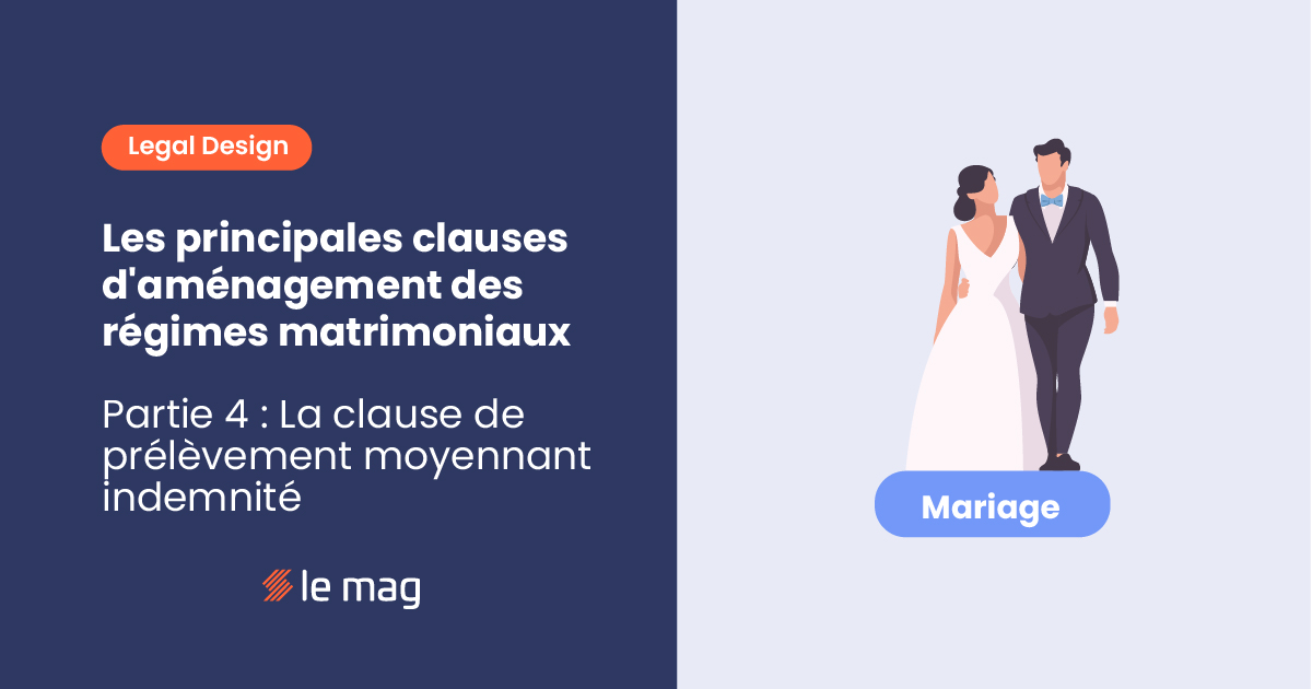 [PARTIE 4] Les principales clauses d'aménagement des régimes matrimoniaux : La clause de prélèvement moyennant indemnité