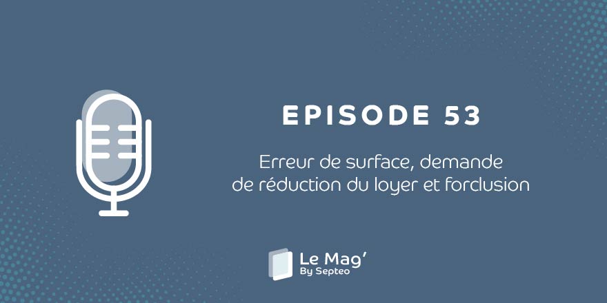 EPISODE 53 : Erreur de surface, demande de réduction du loyer et forclusion